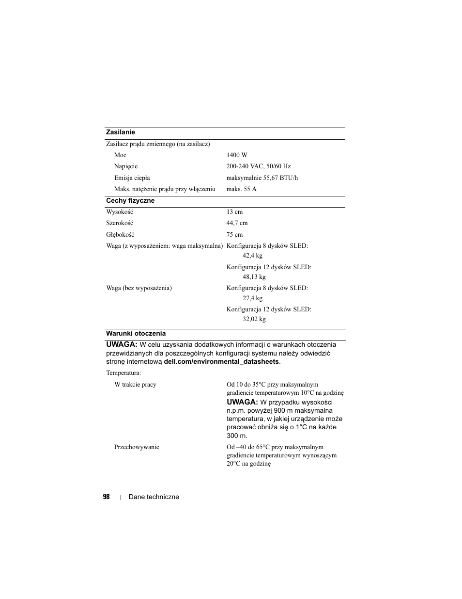 Dell PowerEdge C5220 User Manual | Page 100 / 168