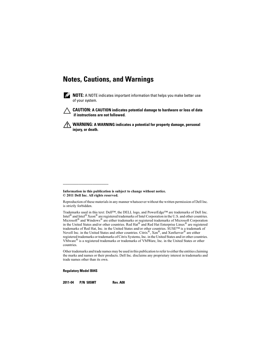 Dell PowerEdge C5220 User Manual | Page 4 / 168