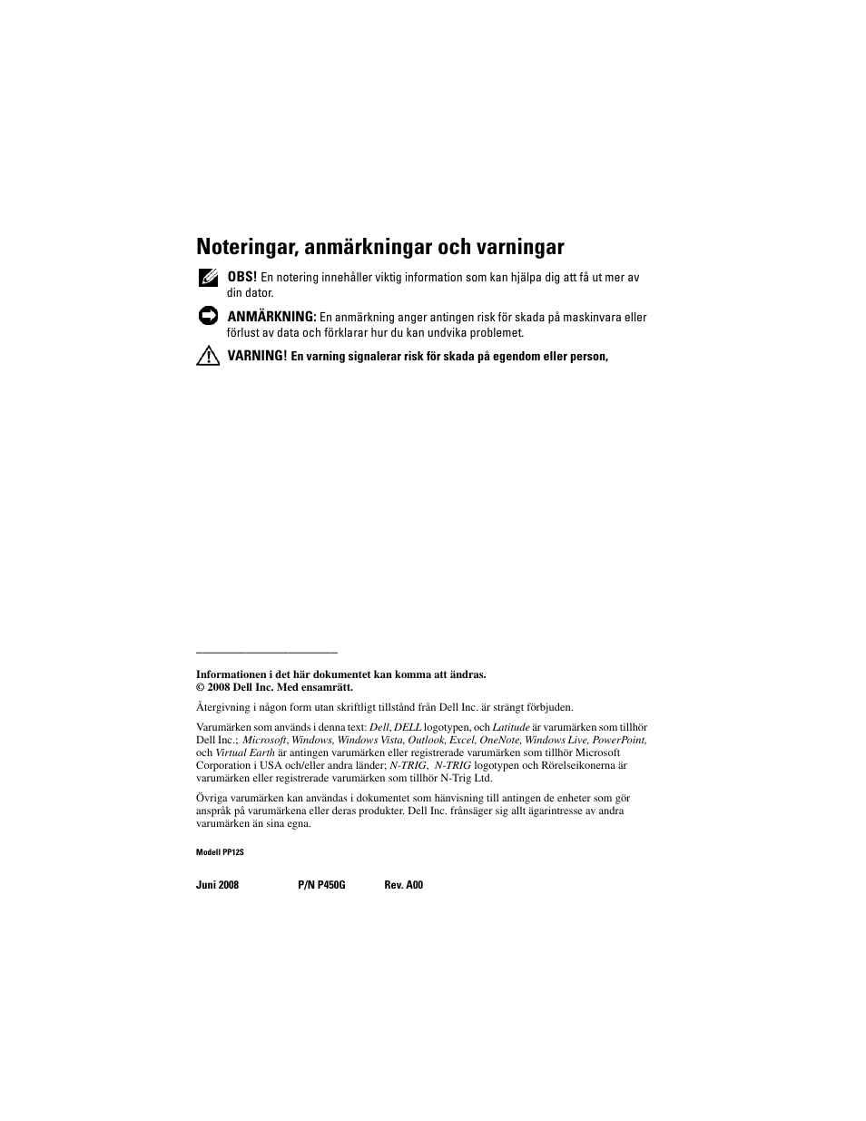 Dell Latitude XT User Manual | Page 124 / 148