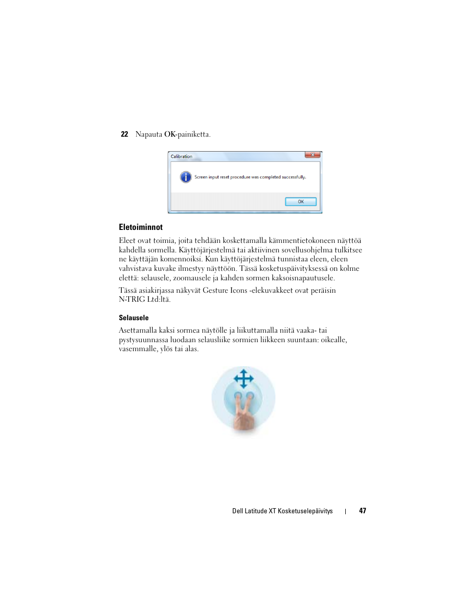 Eletoiminnot | Dell Latitude XT User Manual | Page 49 / 148