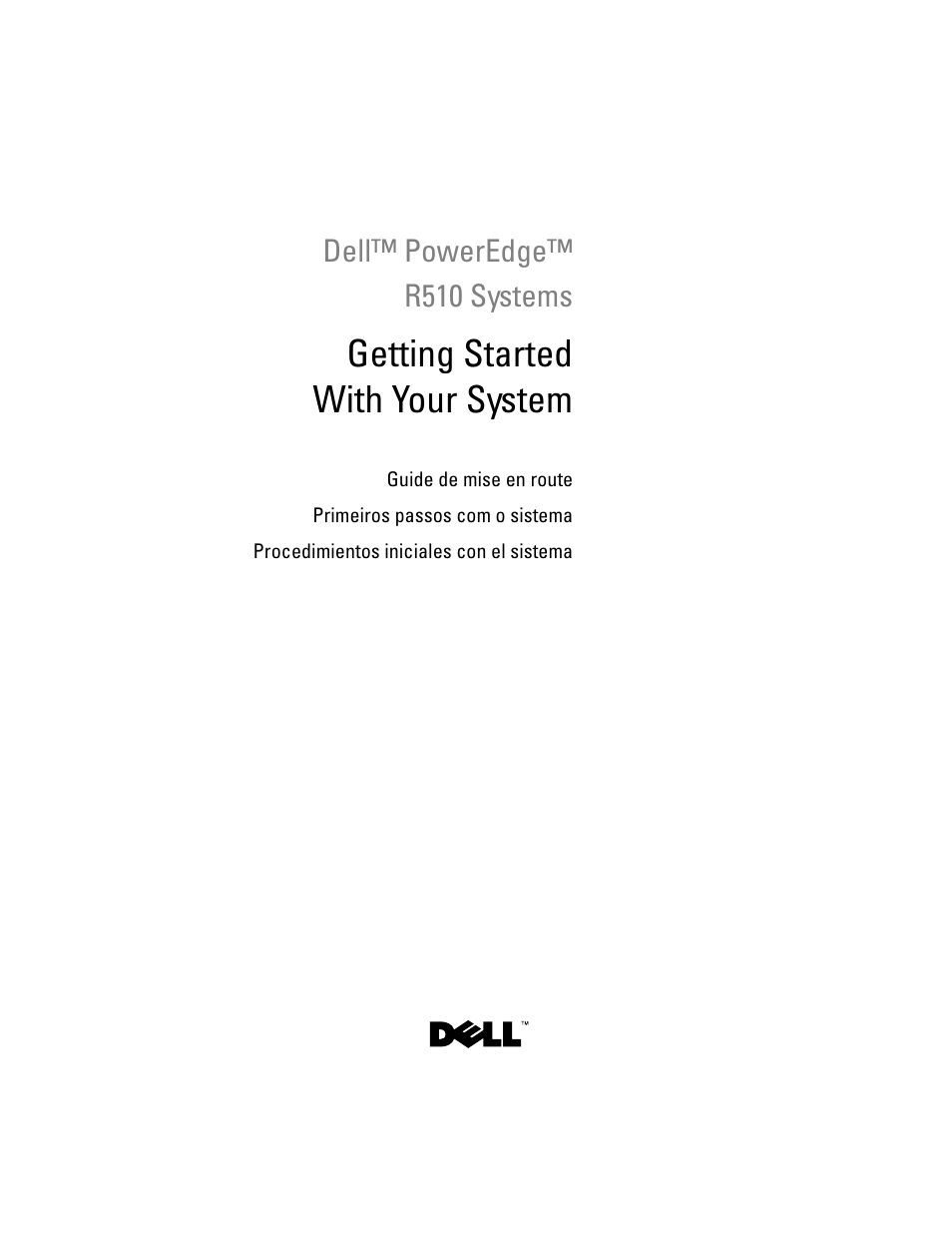 Dell PowerEdge R510 User Manual | 58 pages