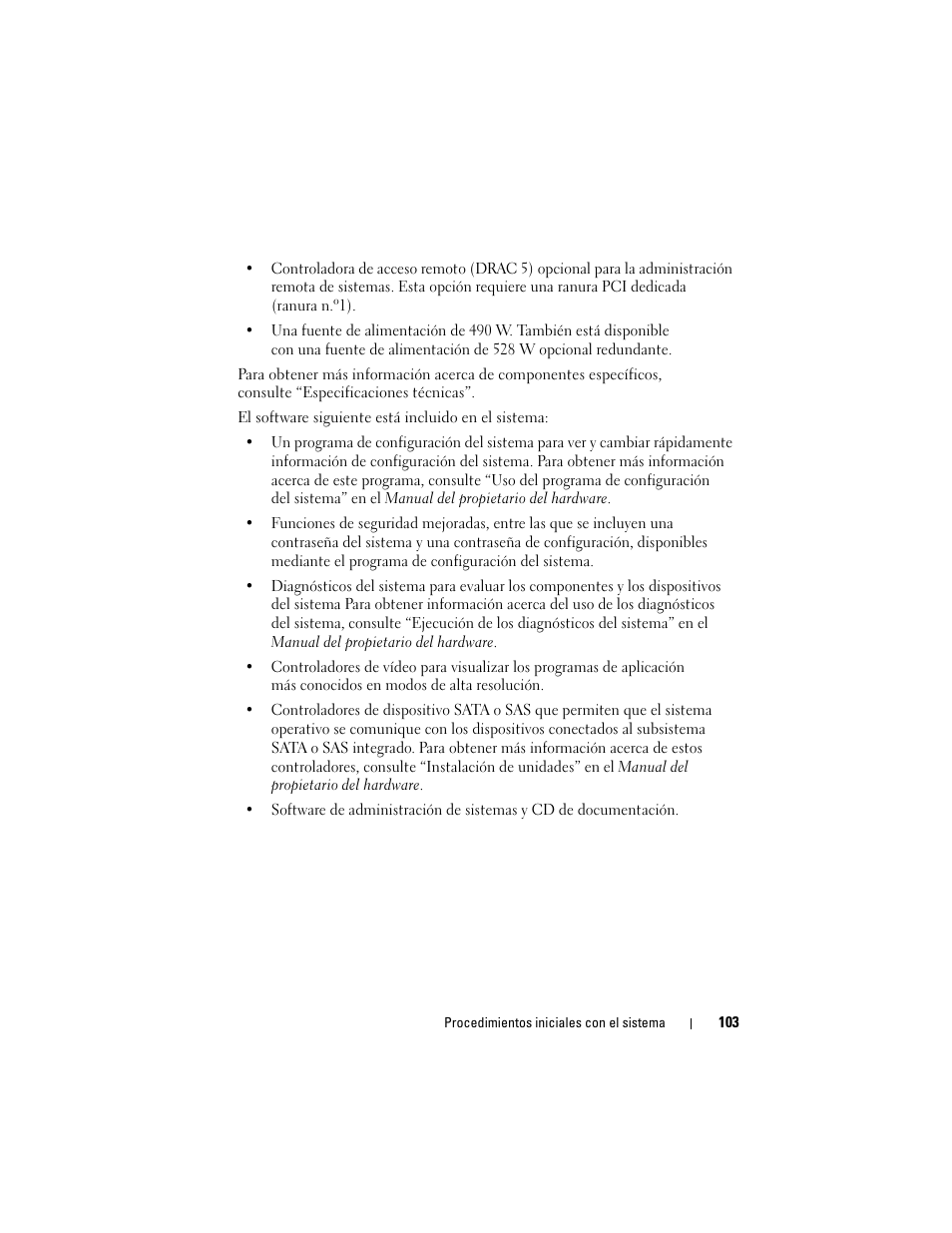 Dell PowerEdge T300 User Manual | Page 105 / 128
