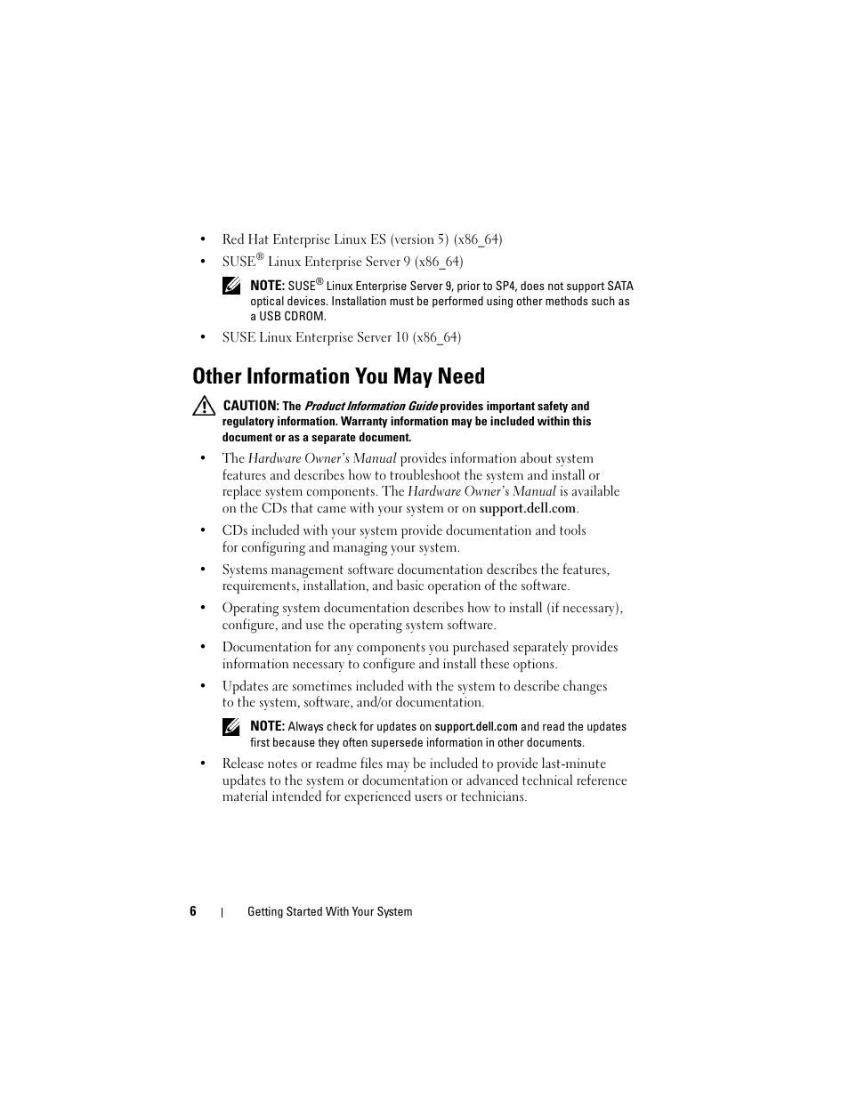 Other information you may need | Dell PowerEdge T300 User Manual | Page 8 / 128