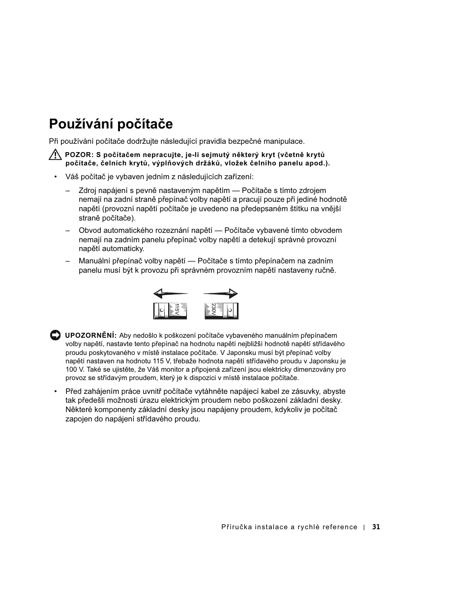 Používání počítače | Dell OptiPlex GX270 User Manual | Page 32 / 238