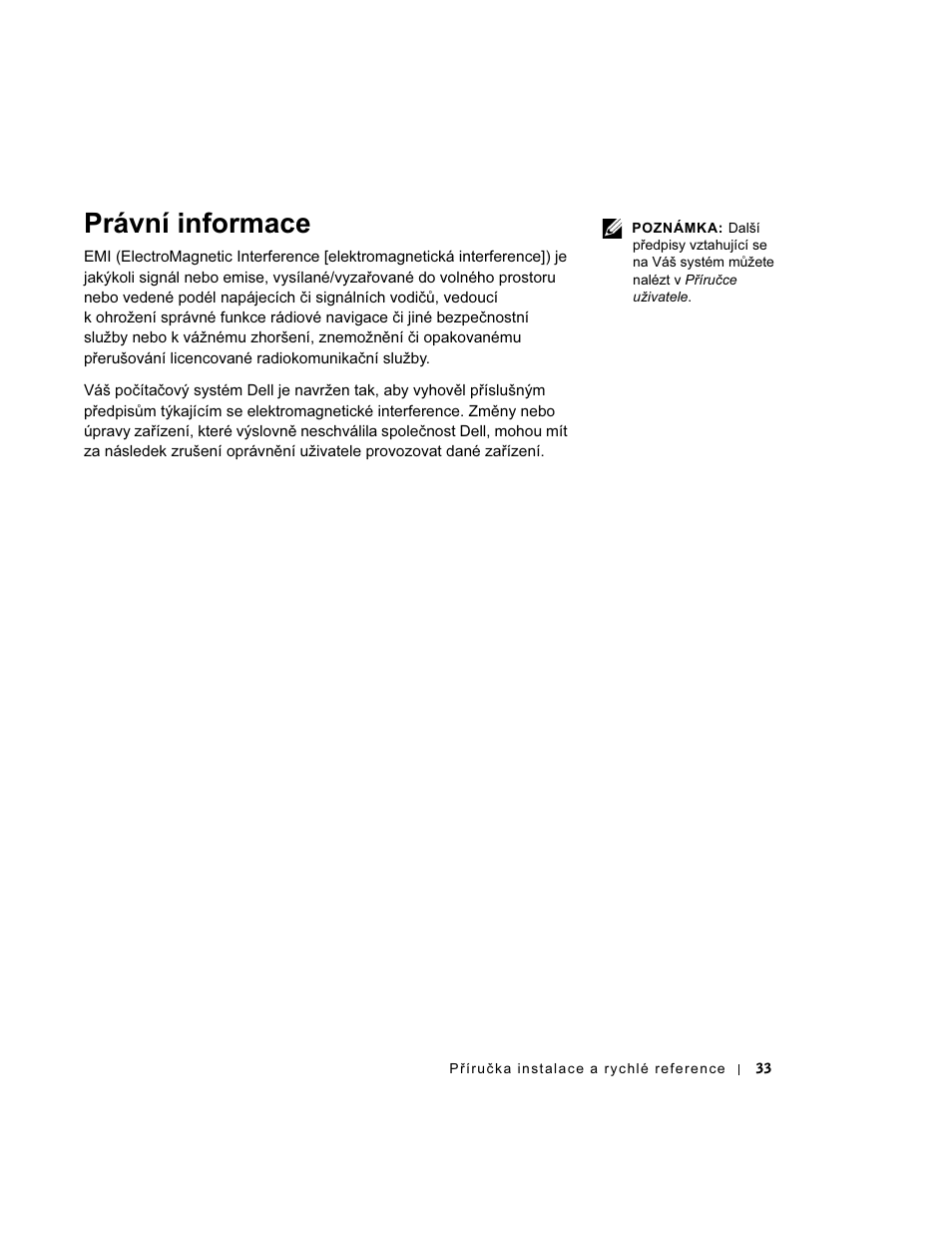 Právní informace | Dell OptiPlex GX270 User Manual | Page 34 / 238