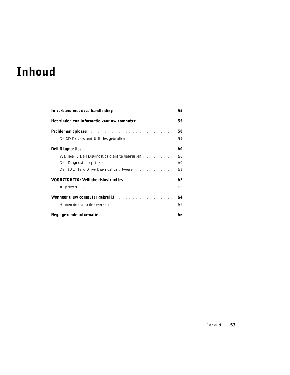 Inhoud | Dell OptiPlex GX270 User Manual | Page 54 / 238