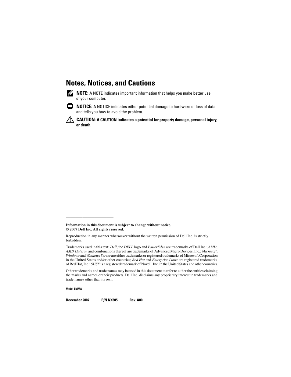 Dell PowerEdge R905 User Manual | Page 4 / 128