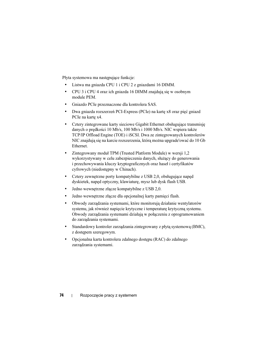 Dell PowerEdge R905 User Manual | Page 76 / 128