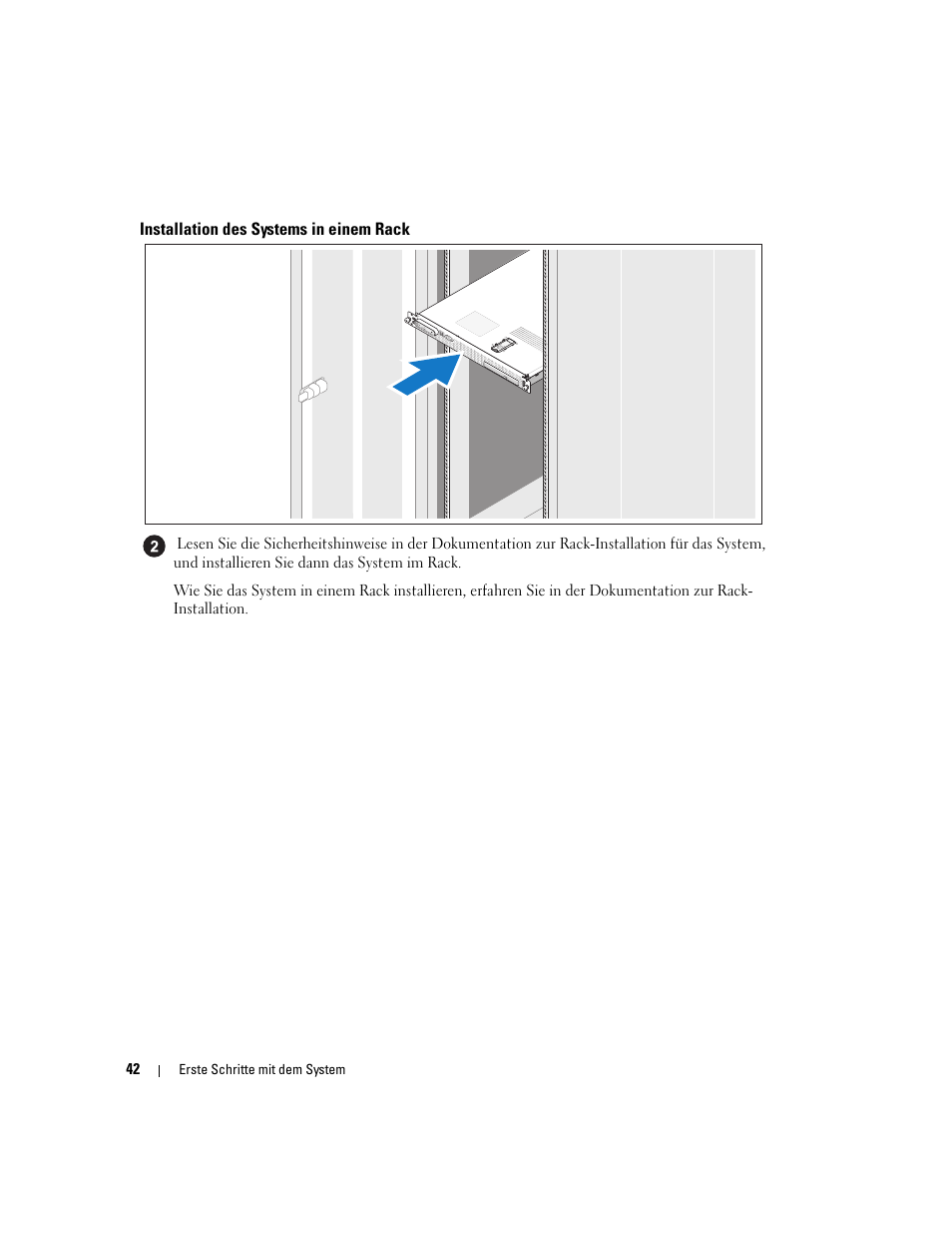 Installation des systems in einem rack | Dell PowerEdge SC1435 User Manual | Page 44 / 110