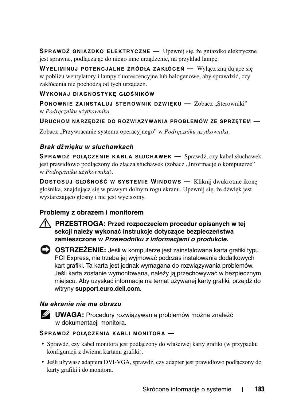 Dell Precision T7400 User Manual | Page 183 / 320