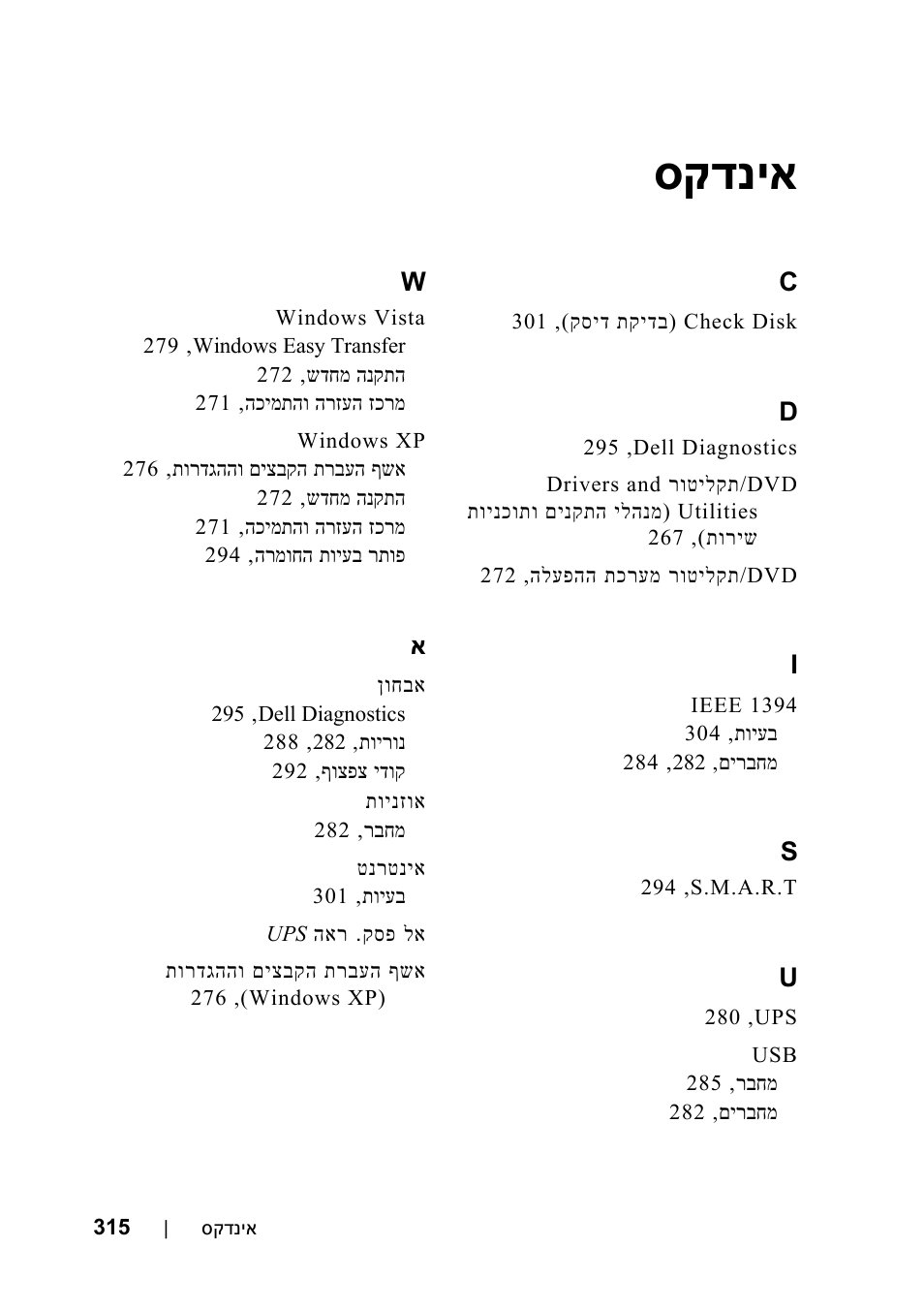 אינדקס, סקדניא | Dell Precision T7400 User Manual | Page 268 / 320