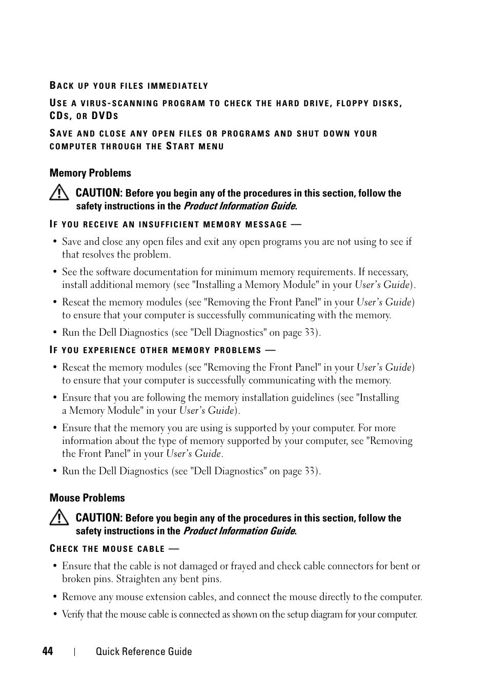 Dell Precision T7400 User Manual | Page 44 / 320