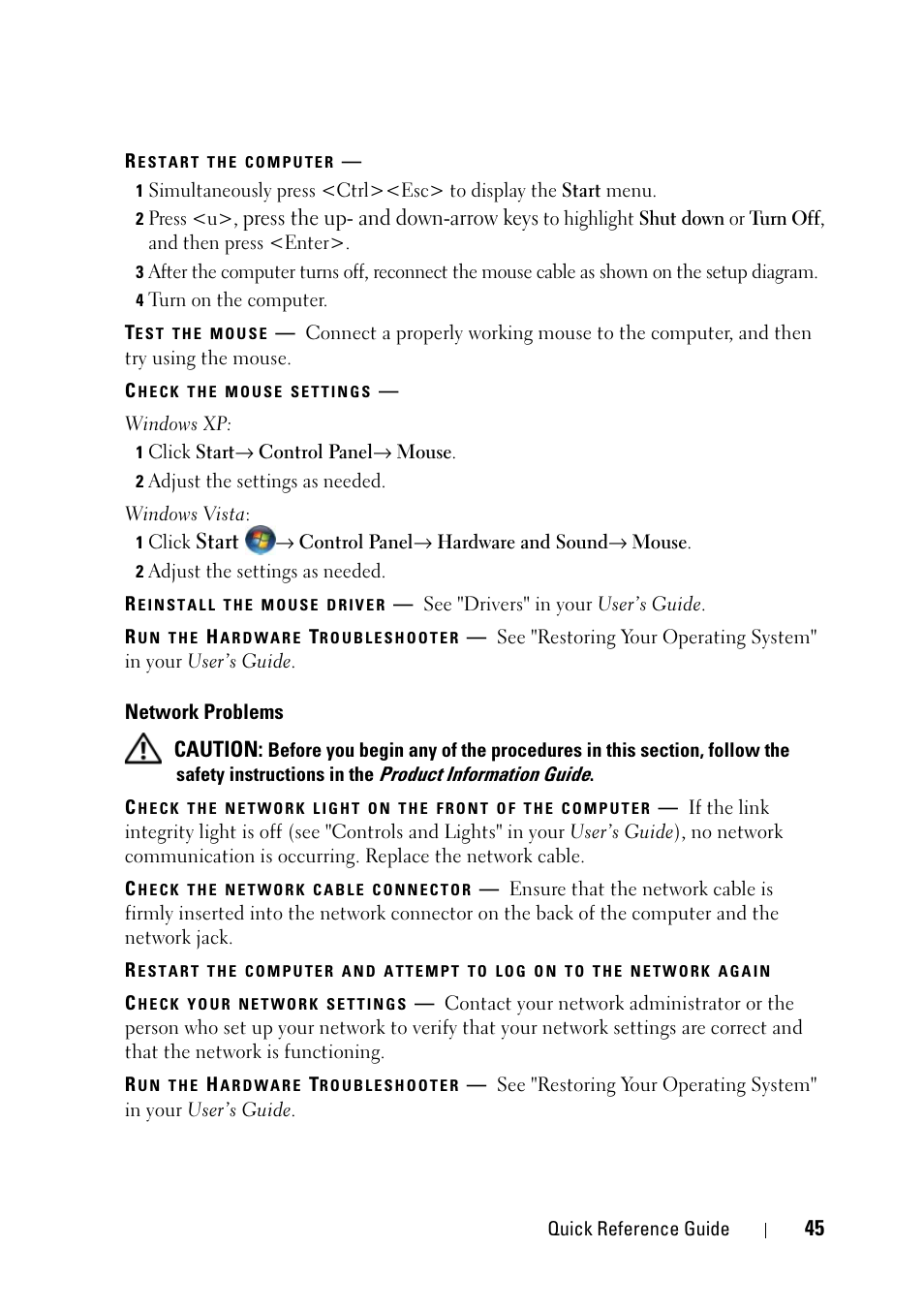 Dell Precision T7400 User Manual | Page 45 / 320