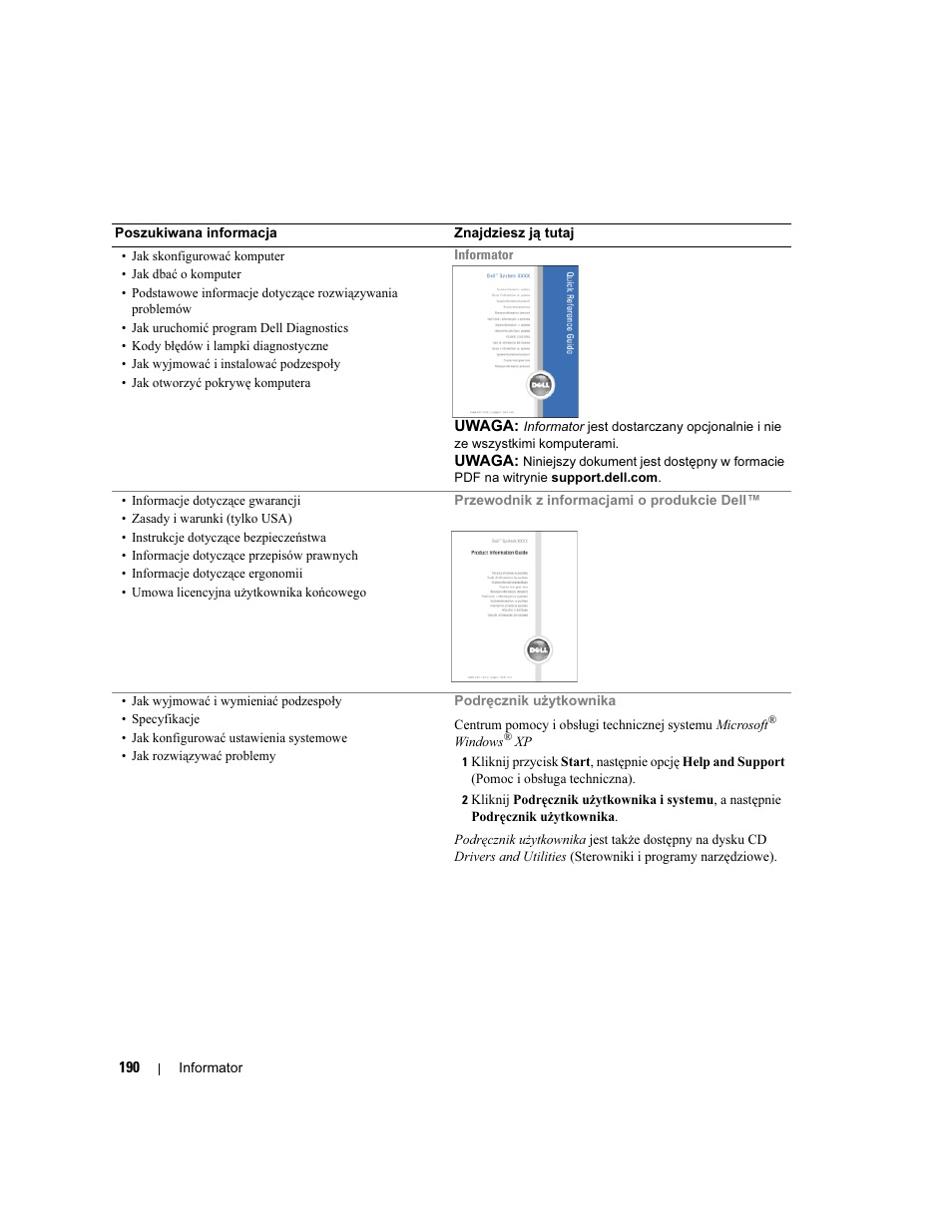 Dell Precision 390 User Manual | Page 190 / 368