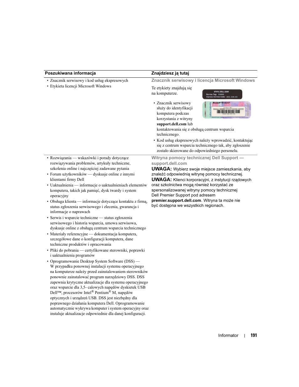 Dell Precision 390 User Manual | Page 191 / 368