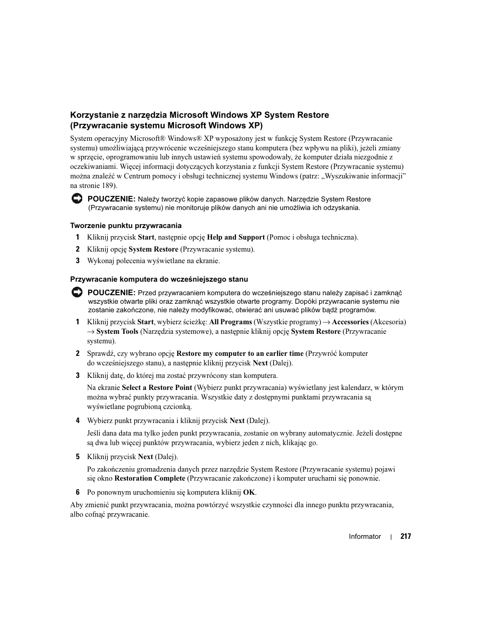 Dell Precision 390 User Manual | Page 217 / 368