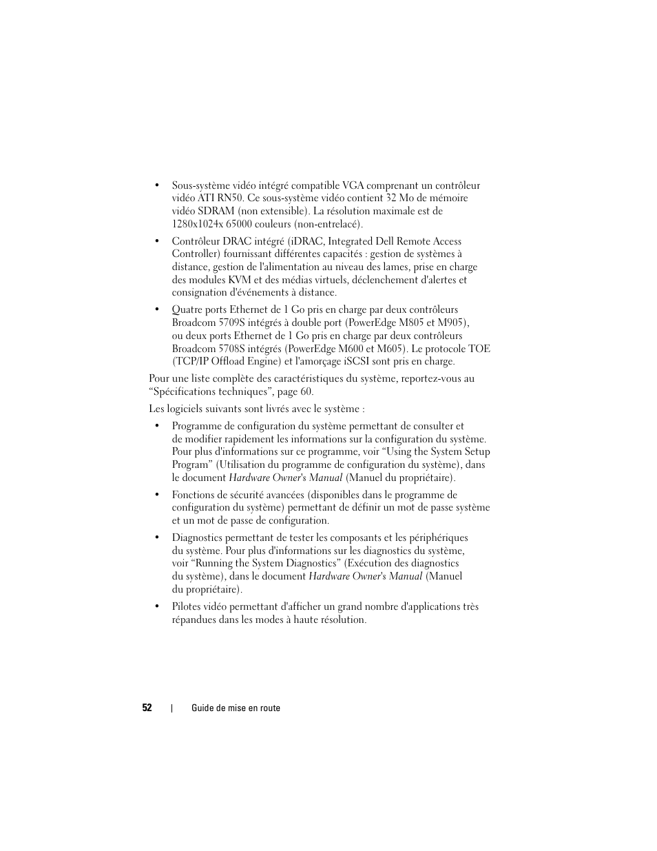 Dell PowerEdge M600 User Manual | Page 54 / 201