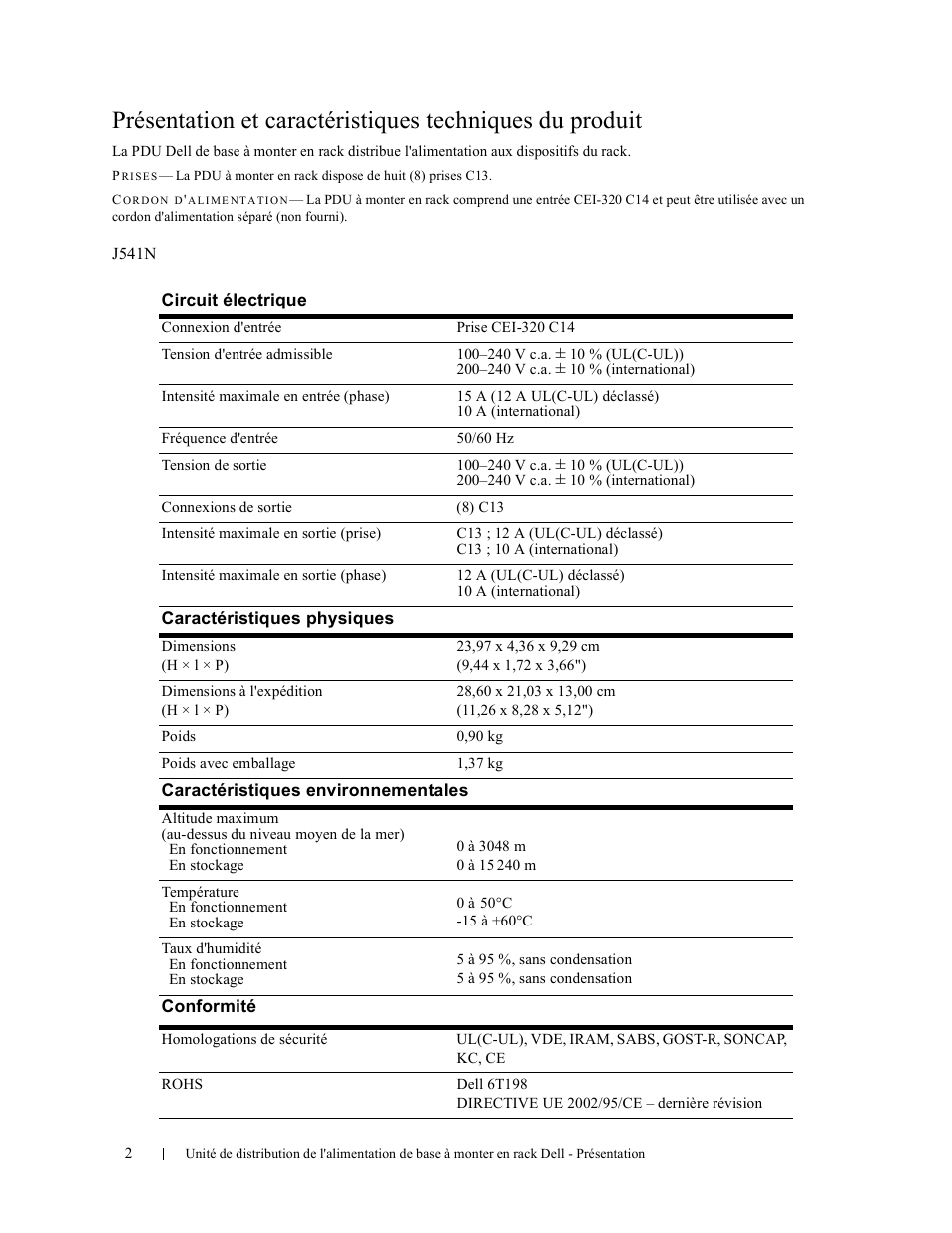 Dell Basic PDU User Manual | Page 5 / 24