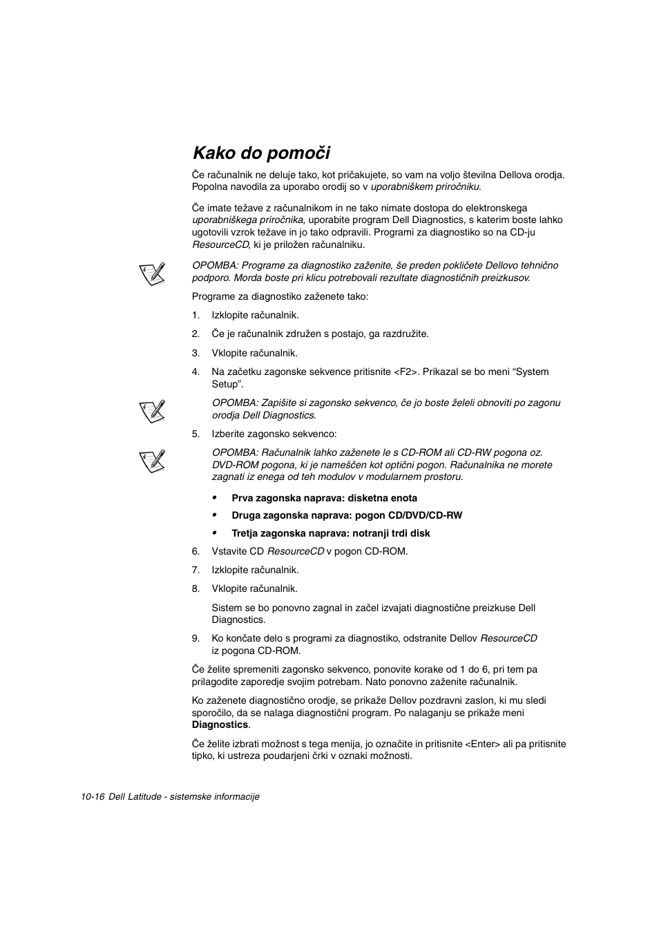 Kako do pomoči | Dell Latitude C800 User Manual | Page 181 / 215