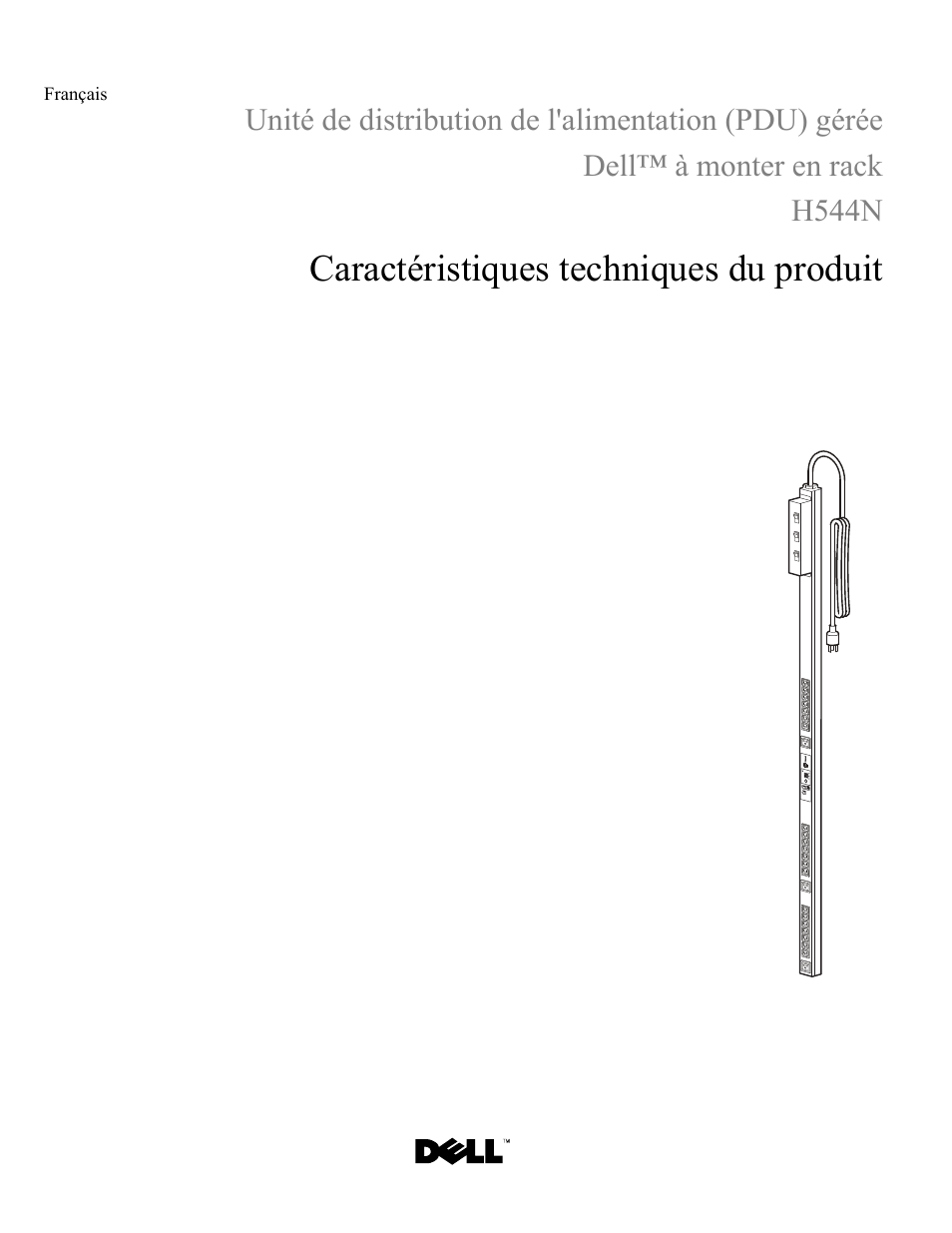 Français, Caractéristiques techniques du produit | Dell Managed PDU LED User Manual | Page 5 / 12