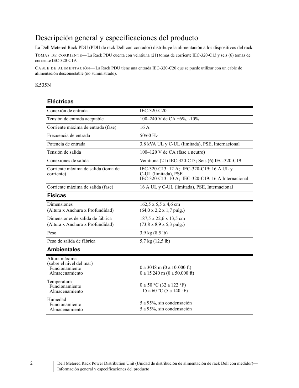 Dell Metered PDU LED User Manual | Page 10 / 36