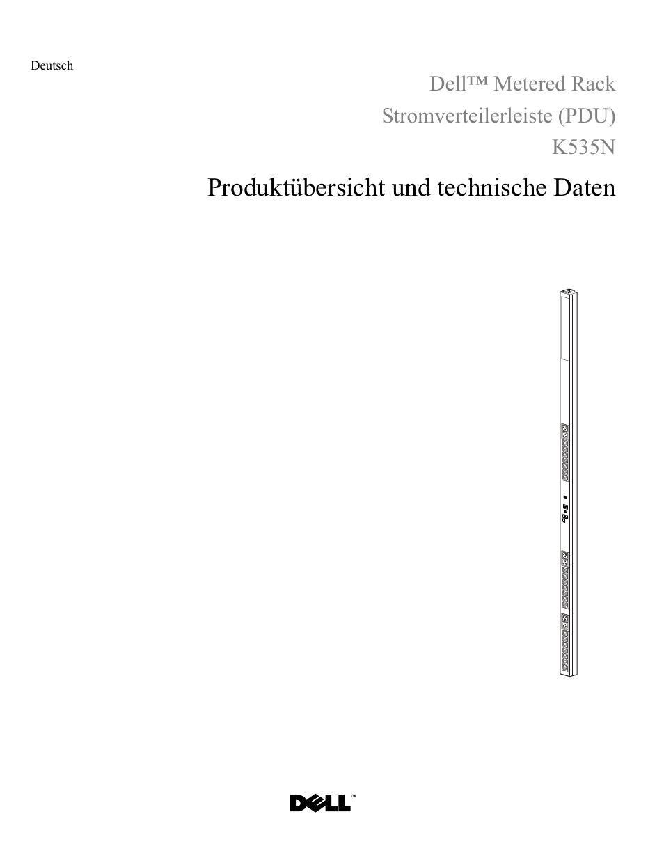 Deutsch, Produktübersicht und technische daten | Dell Metered PDU LED User Manual | Page 13 / 36