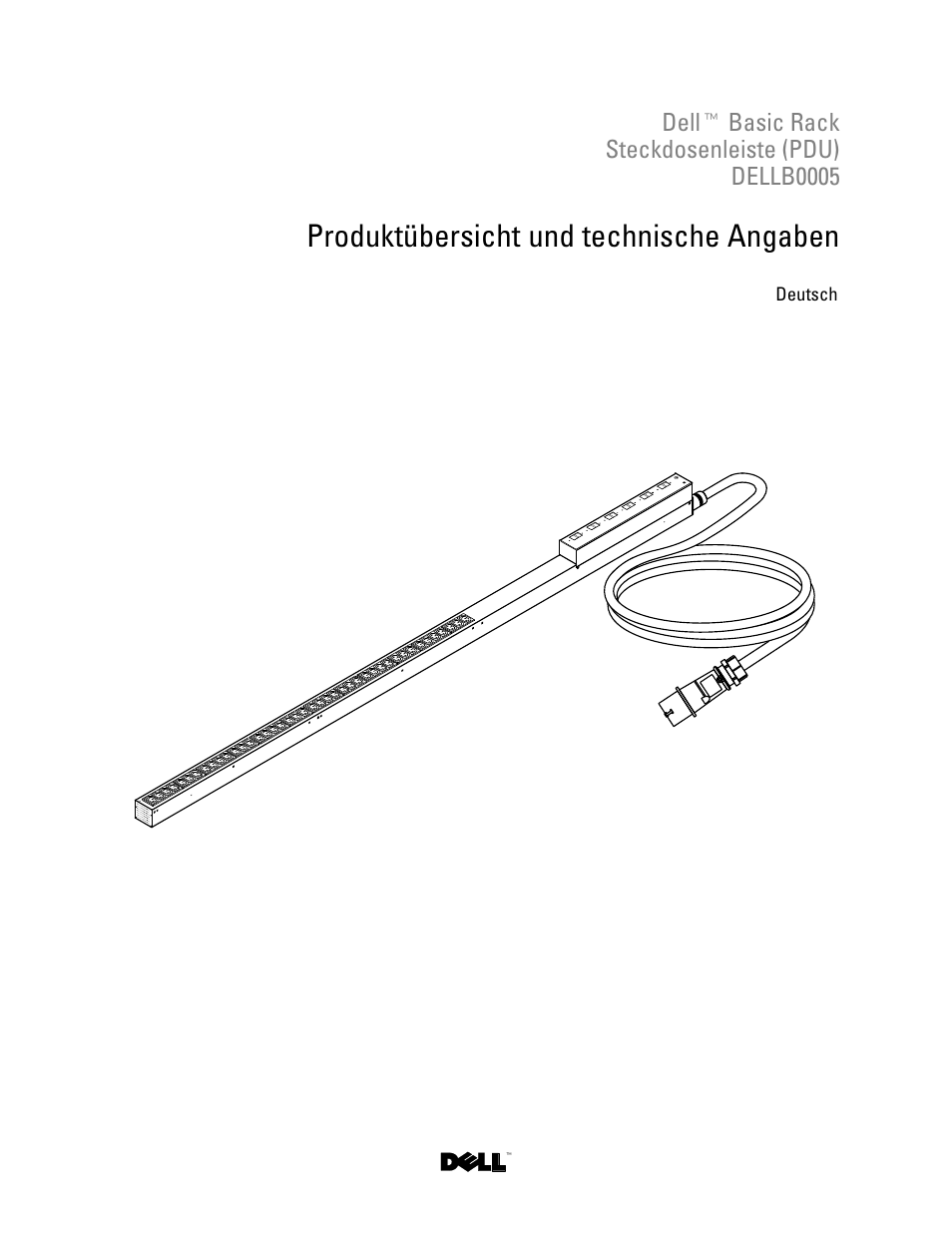 Dell™ basic rack steckdosenleiste (pdu) dellb0005, Produktübersicht und technische angaben | Dell Basic PDU User Manual | Page 6 / 19