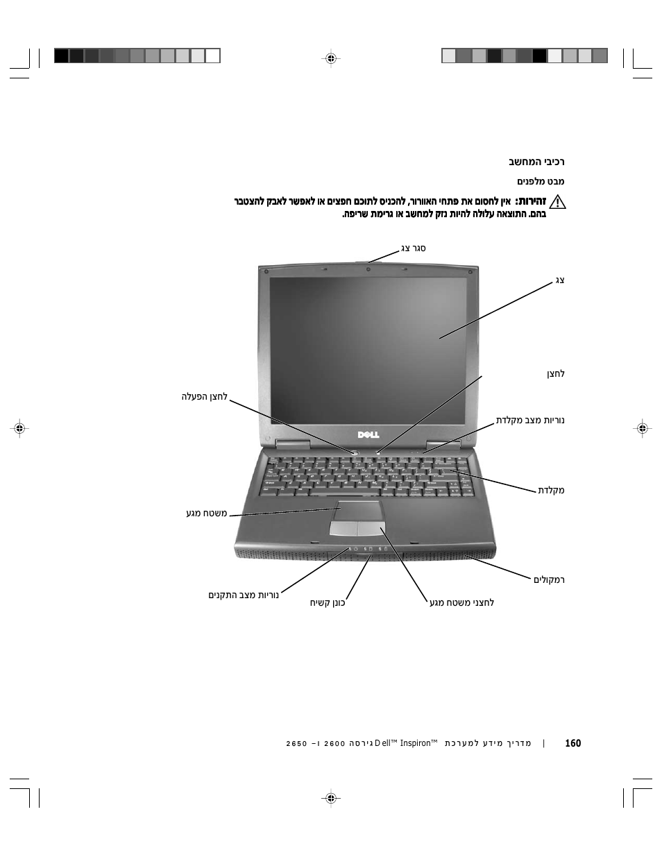 רכיבי המחשב | Dell INSPIRON 2600 User Manual | Page 153 / 168