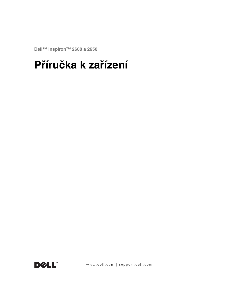 Příručka k zařízení | Dell INSPIRON 2600 User Manual | Page 27 / 168