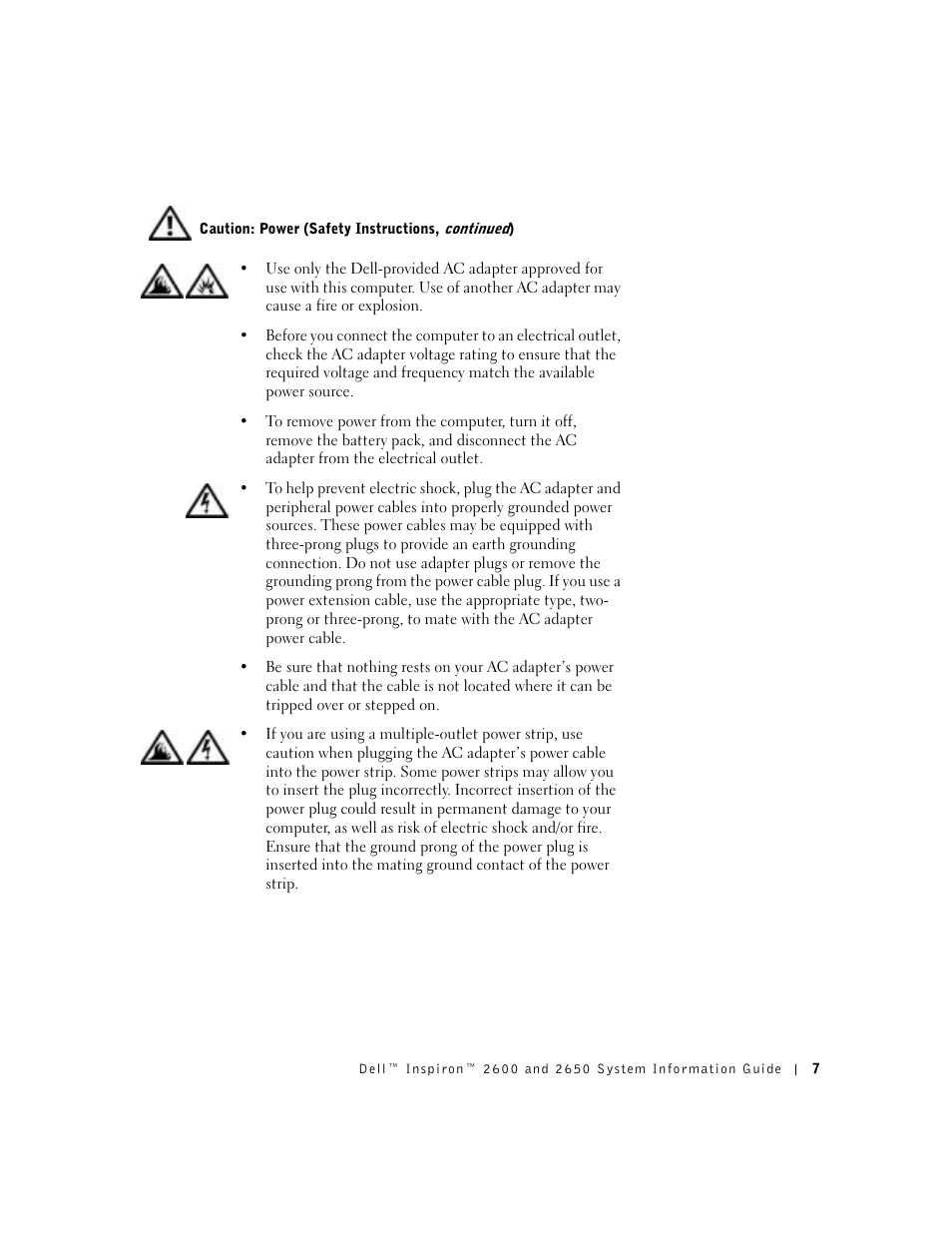 Dell INSPIRON 2600 User Manual | Page 9 / 168