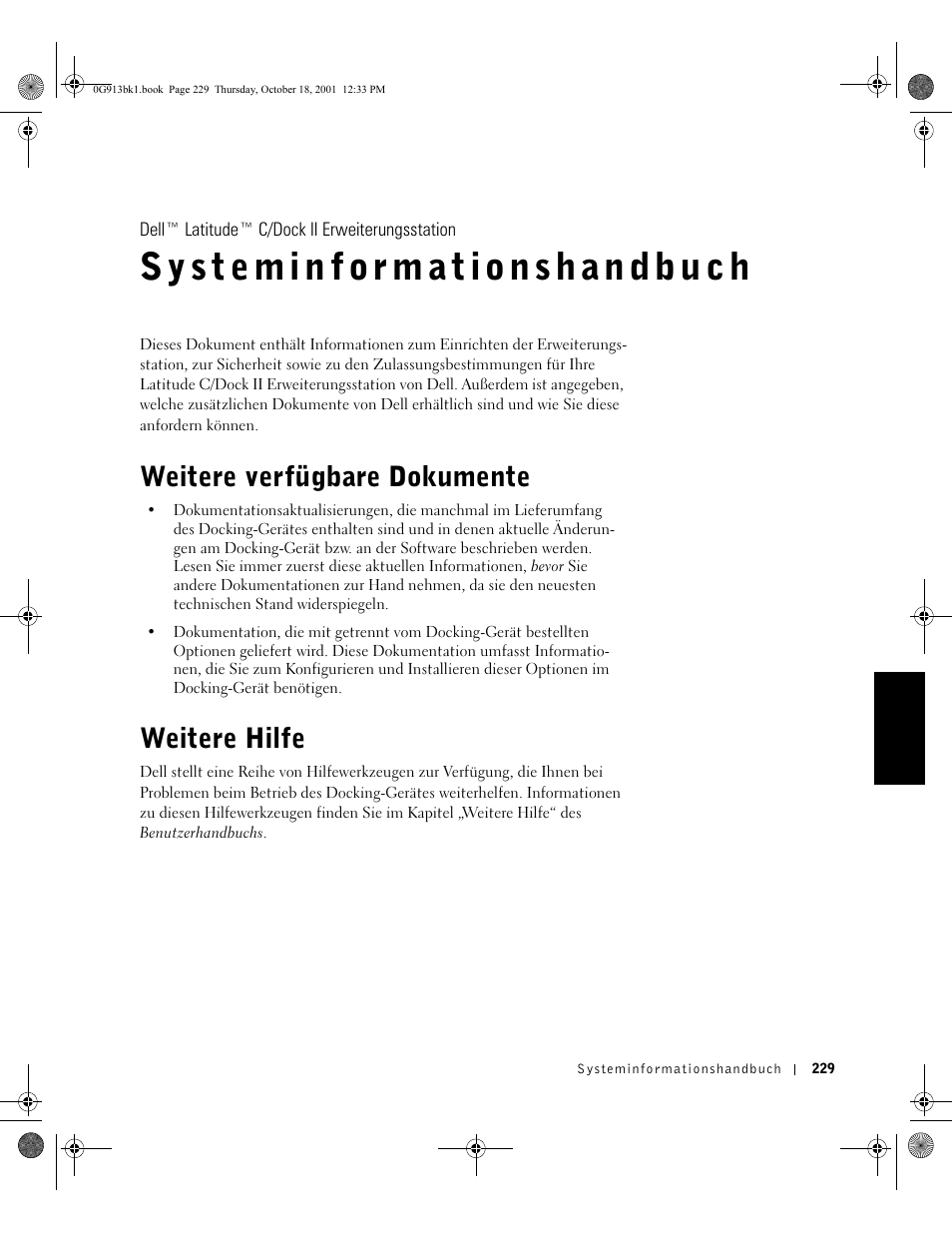 Weitere verfügbare dokumente, Weitere hilfe | Dell C__Dock II Expansion Station User Manual | Page 231 / 532