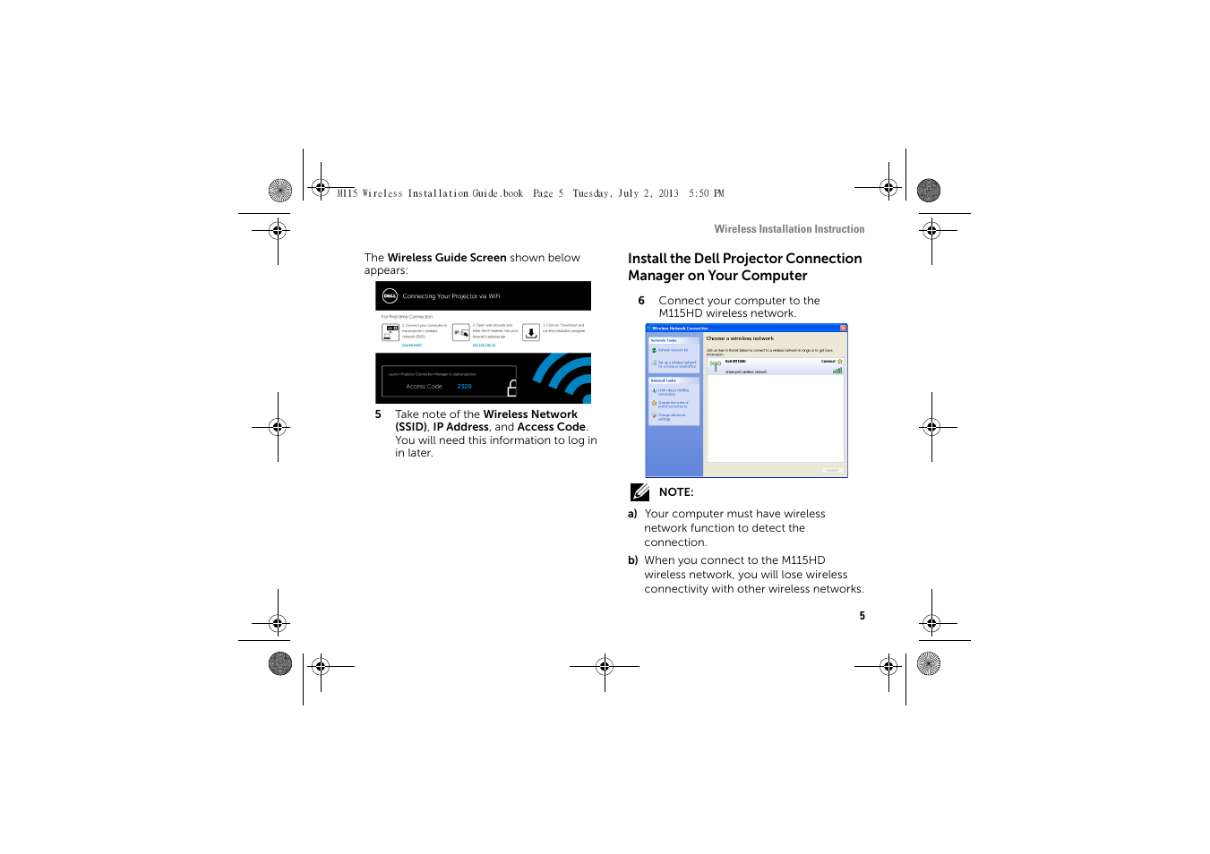 Dell Mobile Projector M115HD User Manual | Page 5 / 16