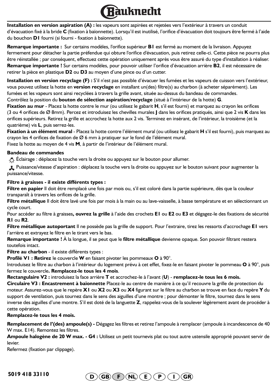 BAUKNECHT DF 5563 IN User Manual | Page 14 / 32