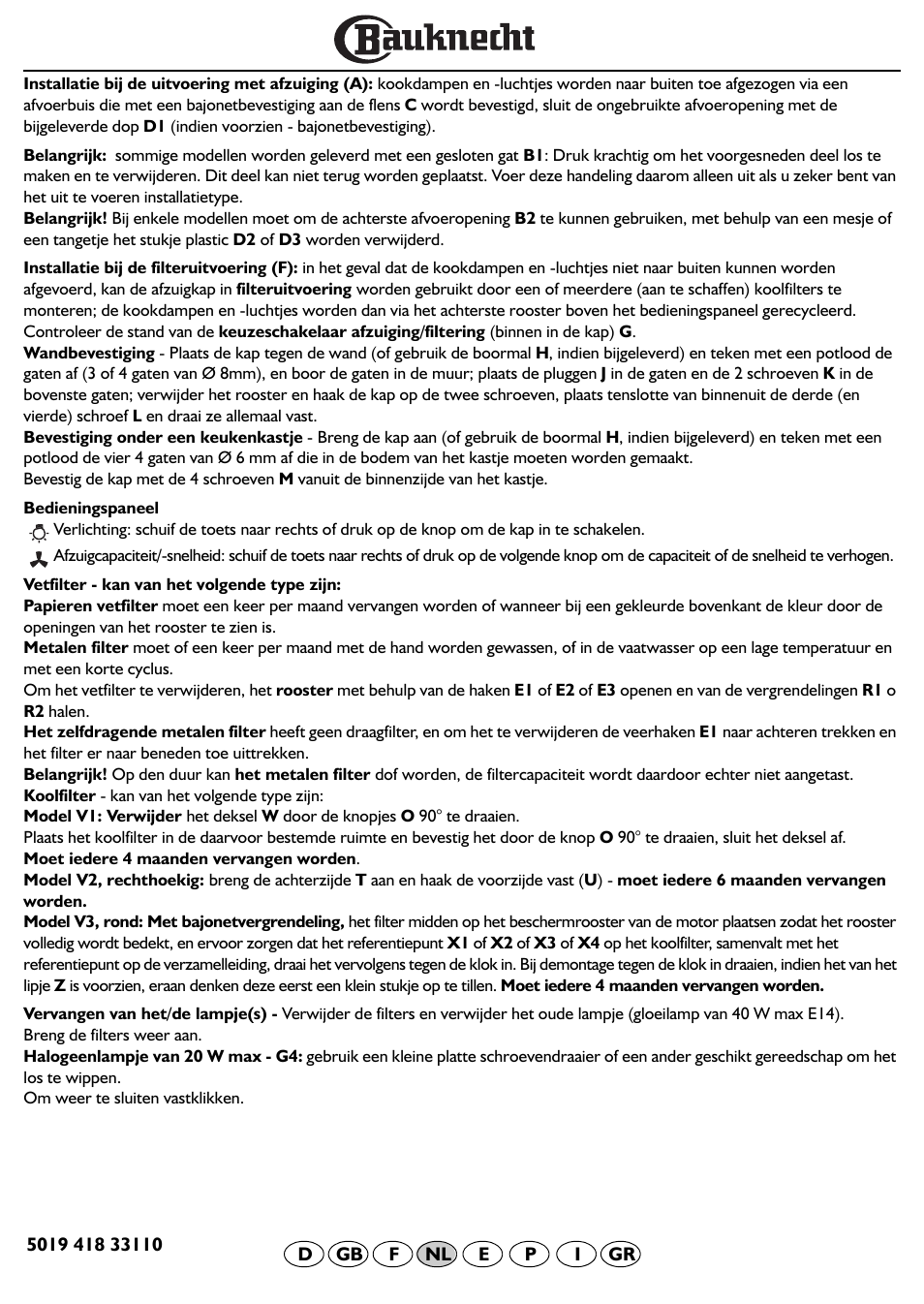 BAUKNECHT DF 5563 IN User Manual | Page 17 / 32