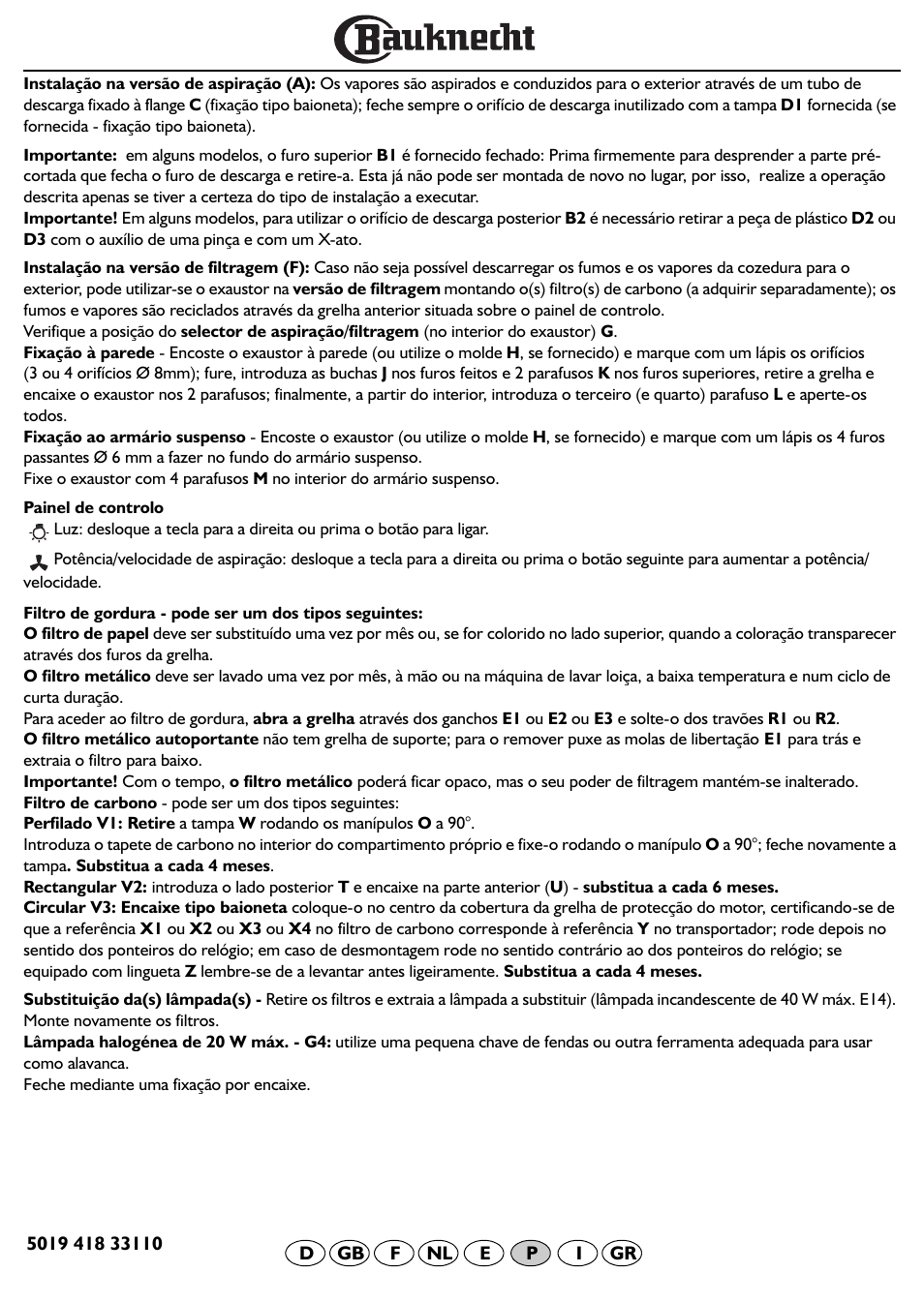 BAUKNECHT DF 5563 IN User Manual | Page 23 / 32