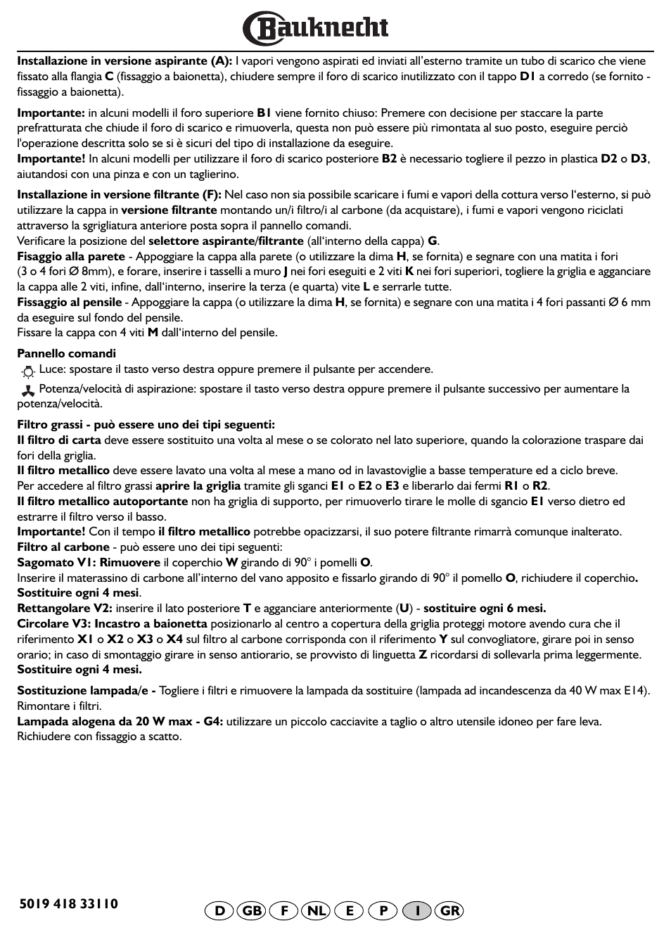 BAUKNECHT DF 5563 IN User Manual | Page 26 / 32