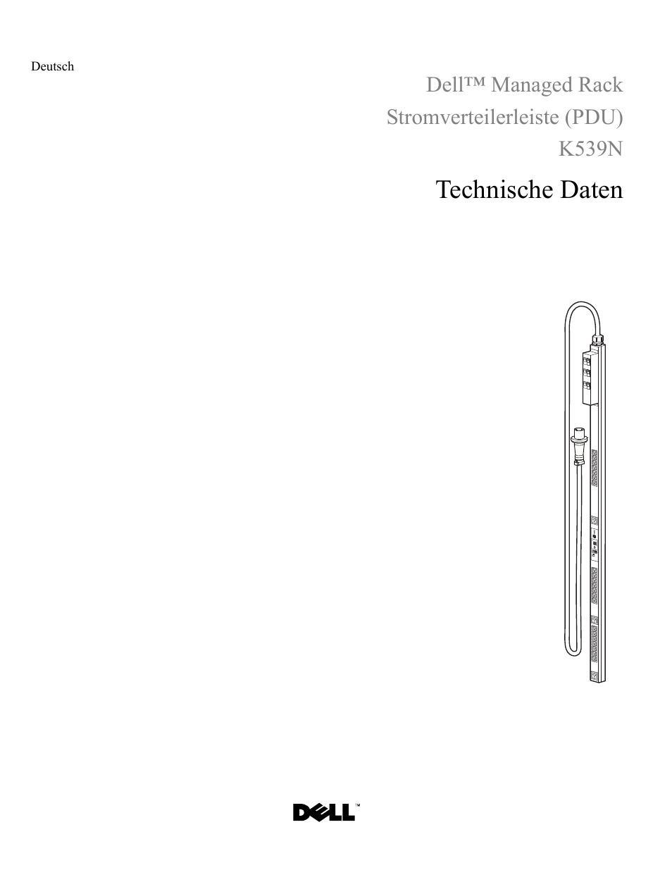 Deutsch, Technische daten | Dell Managed PDU LED User Manual | Page 18 / 33