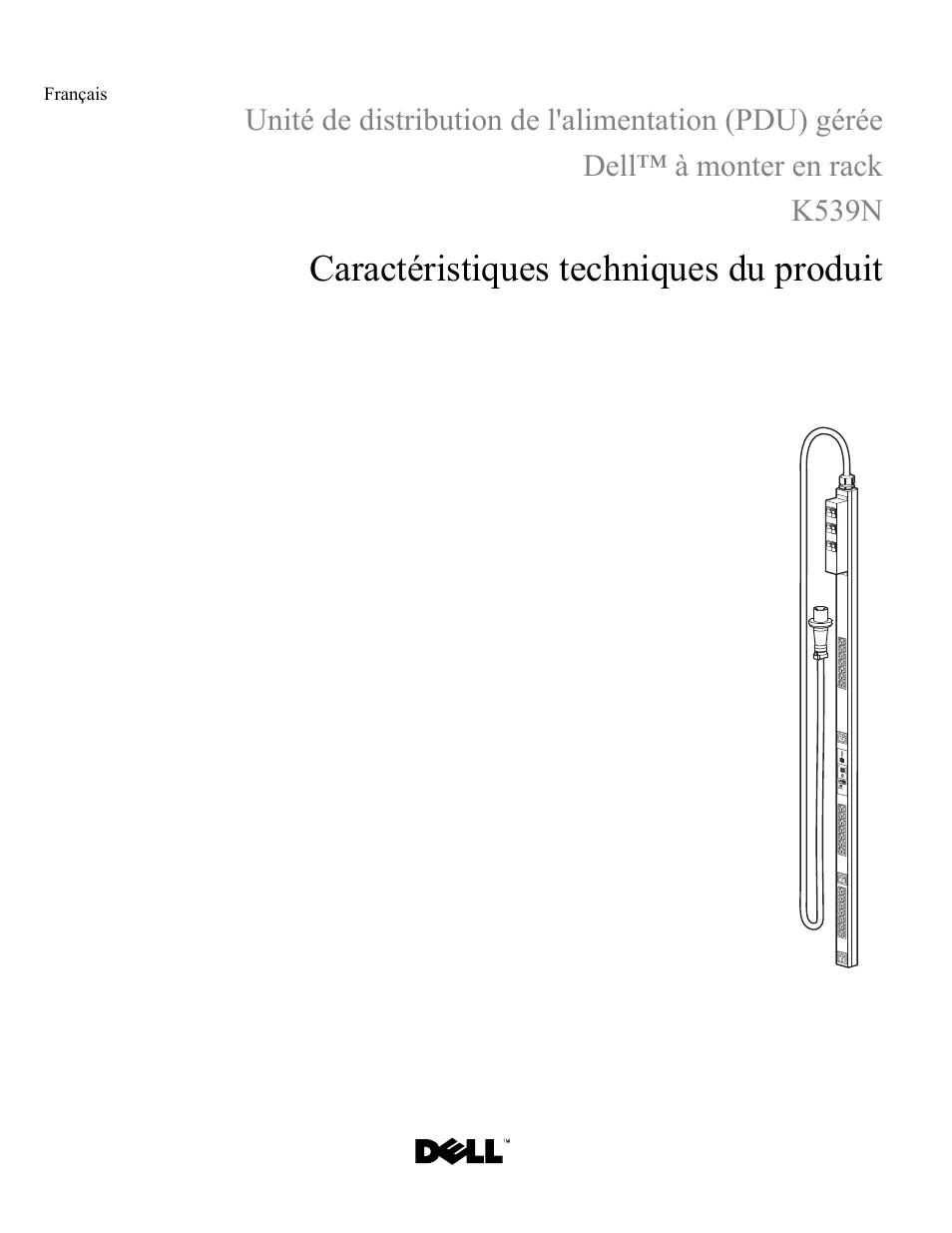 Français, Caractéristiques techniques du produit | Dell Managed PDU LED User Manual | Page 5 / 33