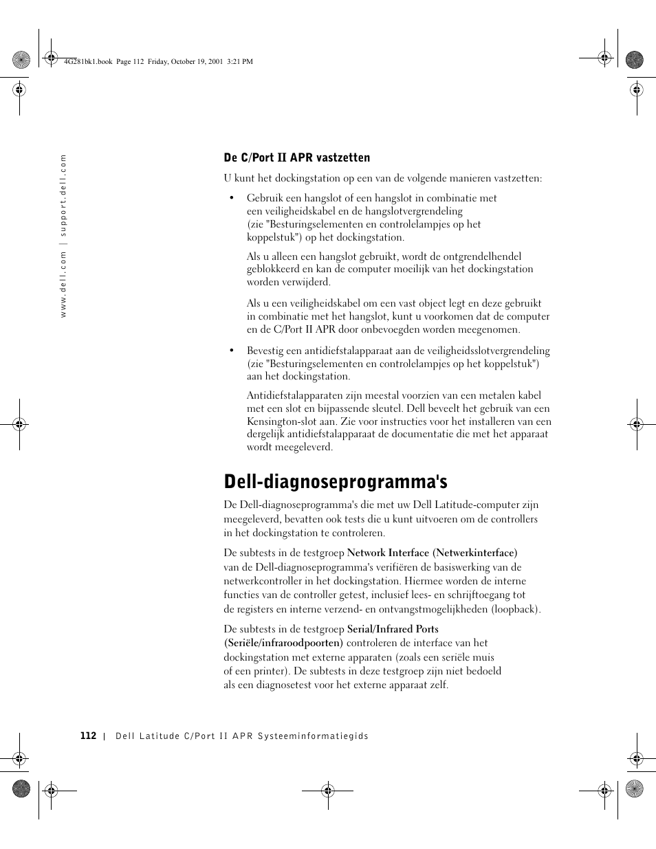 Dell-diagnoseprogramma's | Dell C__Port II APR User Manual | Page 114 / 438