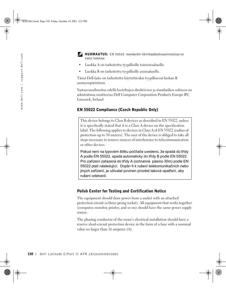 Dell C__Port II APR User Manual | Page 152 / 438