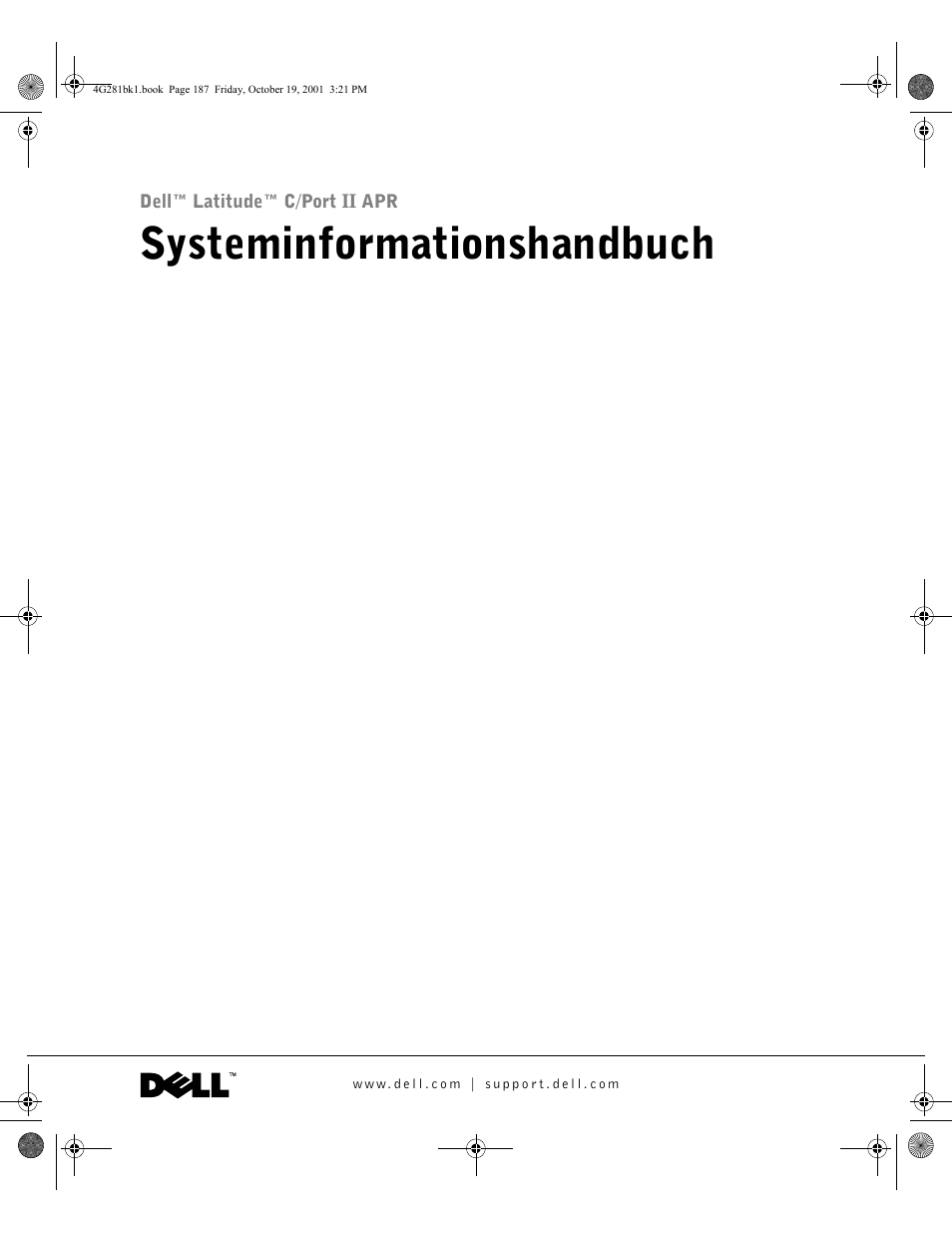Systeminformationshandbuch | Dell C__Port II APR User Manual | Page 189 / 438