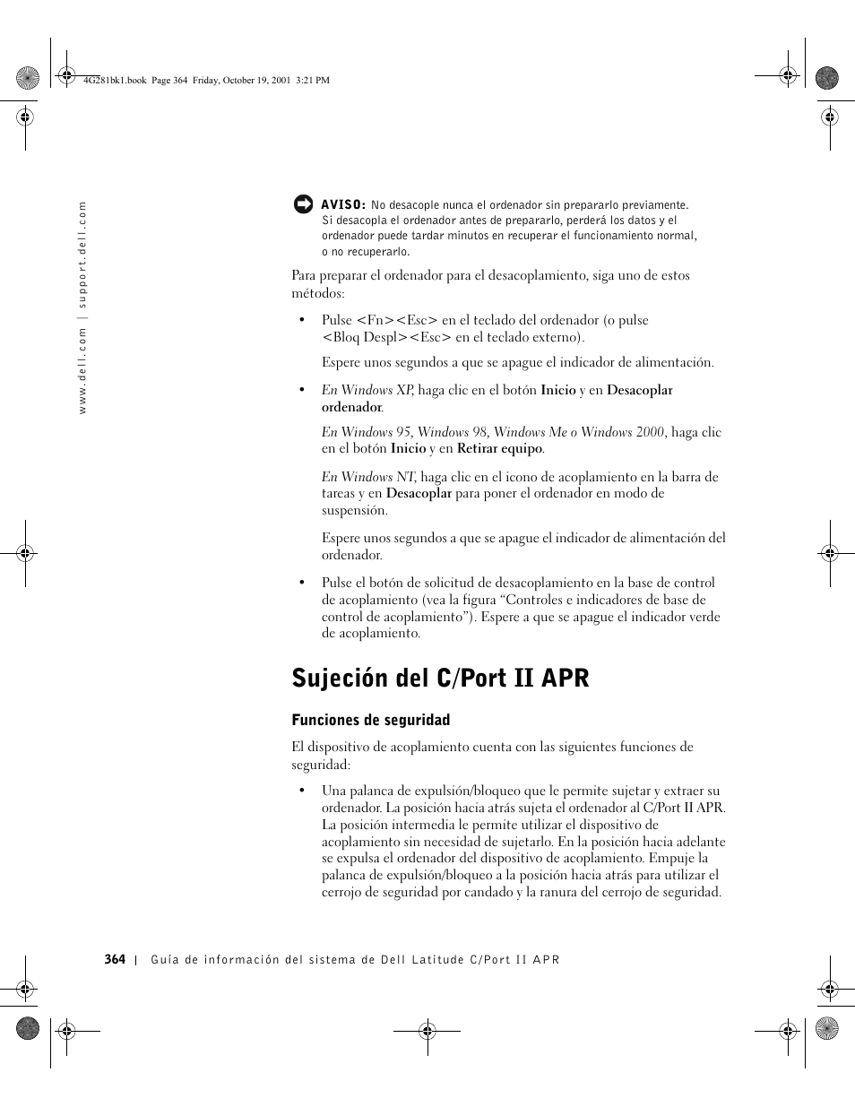 Sujeción del c/port ii apr | Dell C__Port II APR User Manual | Page 366 / 438