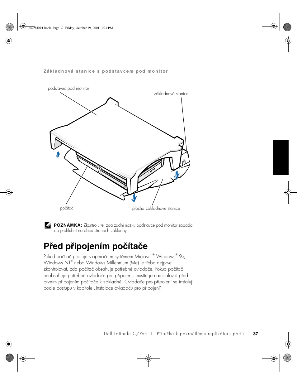 Před připojením počítače | Dell C__Port II APR User Manual | Page 39 / 438