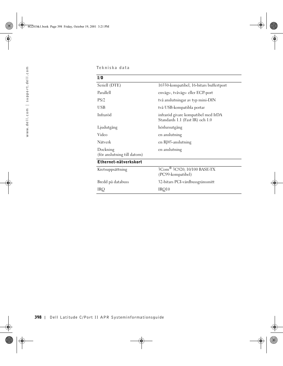 Dell C__Port II APR User Manual | Page 400 / 438