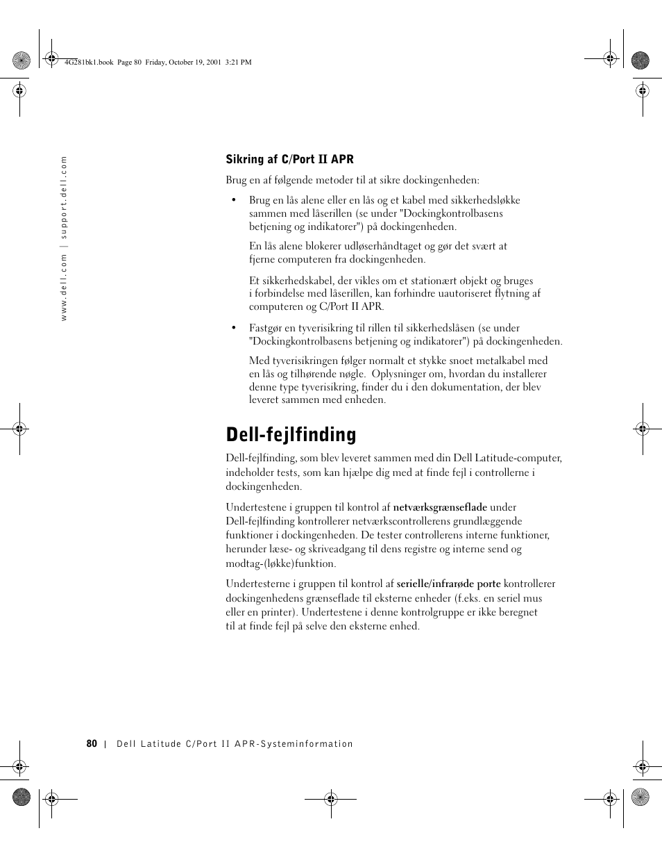 Dell-fejlfinding | Dell C__Port II APR User Manual | Page 82 / 438