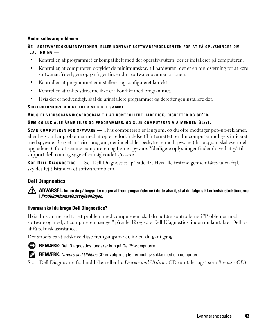Dell diagnostics | Dell Latitude D420 User Manual | Page 43 / 226