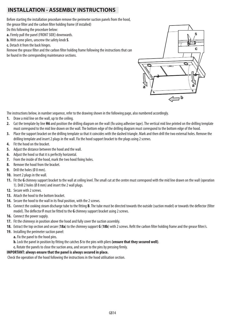Installation - assembly instructions | BAUKNECHT DTR 5890 / 02 IN User Manual | Page 16 / 68