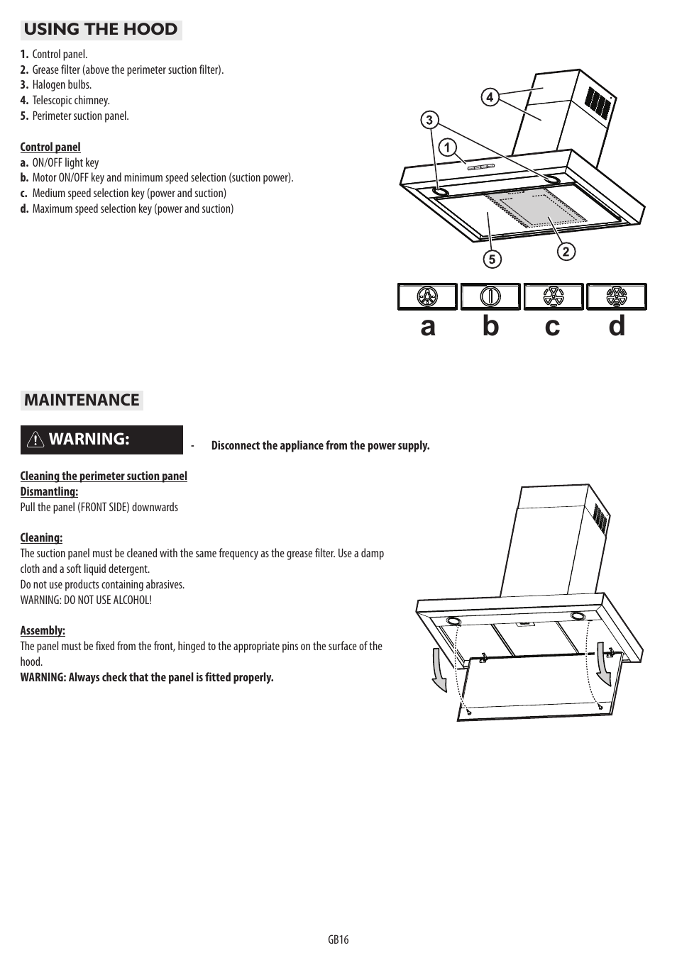 Ab c d | BAUKNECHT DTR 5890 / 02 IN User Manual | Page 18 / 68