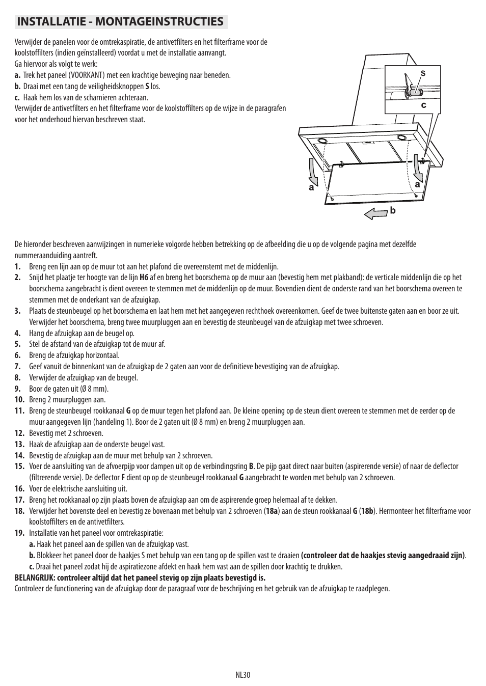 Installatie - montageinstructies | BAUKNECHT DTR 5890 / 02 IN User Manual | Page 32 / 68