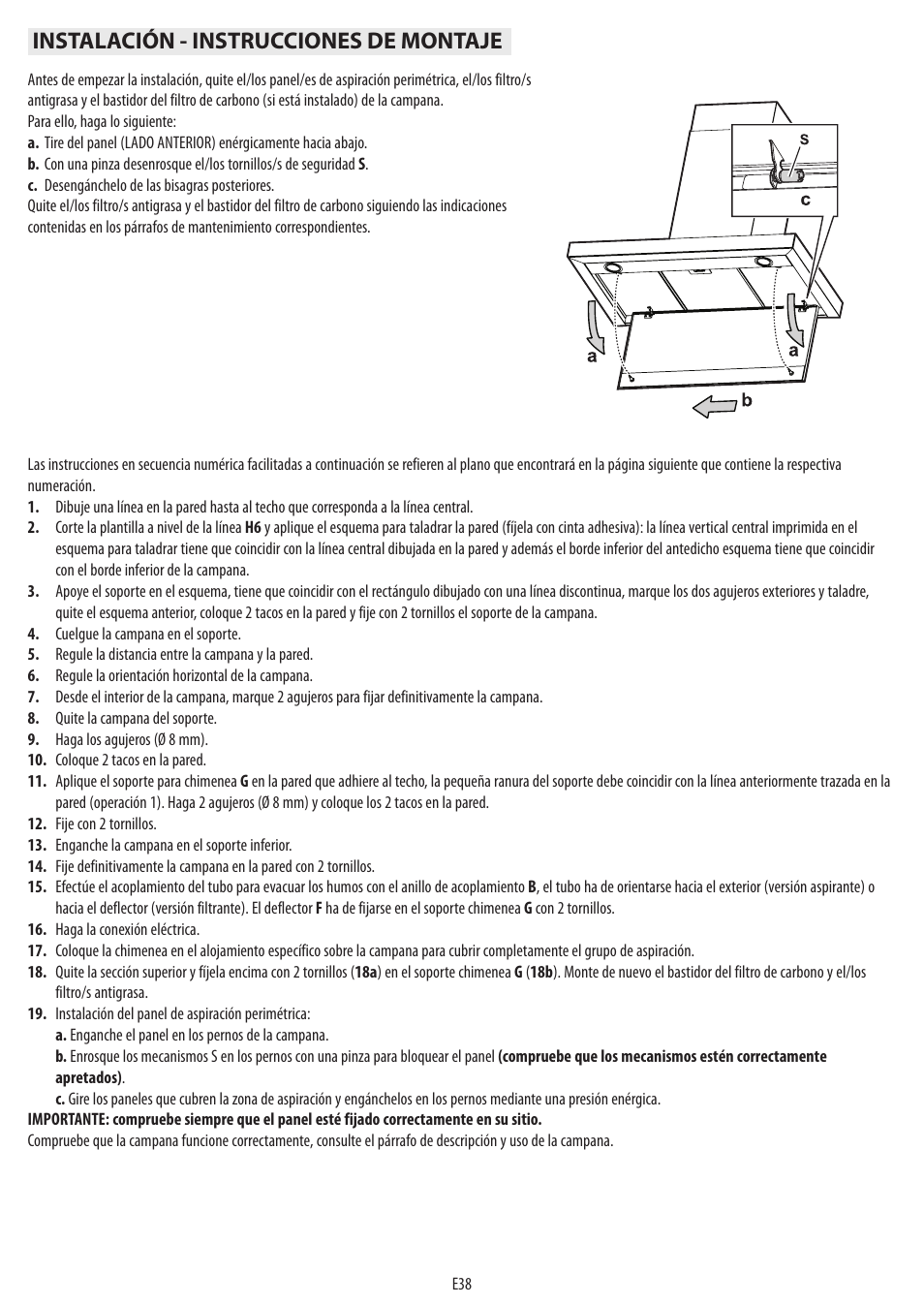 Instalación - instrucciones de montaje | BAUKNECHT DTR 5890 / 02 IN User Manual | Page 40 / 68
